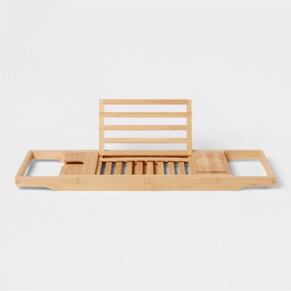 BRIGHTROOM NEW bamboo bathtub caddy